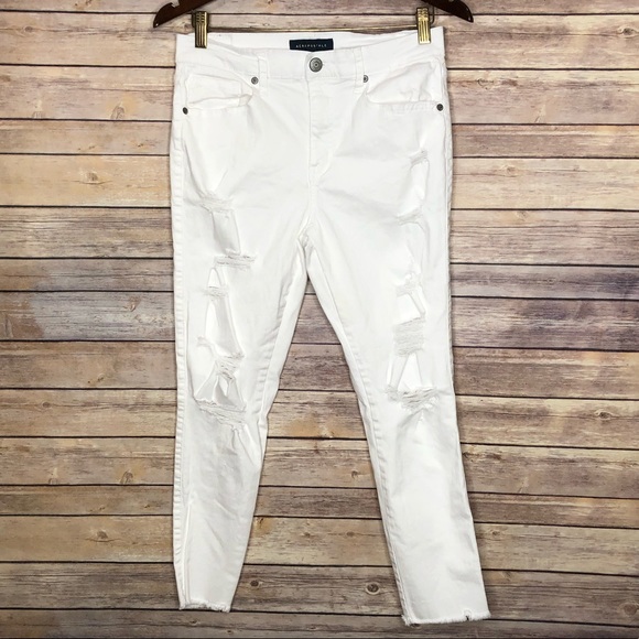Aeropostale High Waisted Cropped Jeggings #D8 - Picture 1 of 3